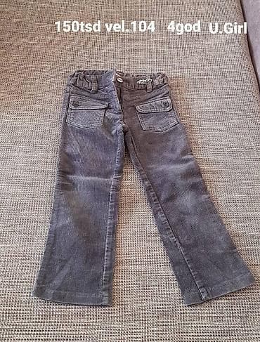 Dečije pantalone – U.Girl - Model: somotske pantalone sa blagim na lalafo.rs — 1 Dečije pantalone – U.Girl - Model: somotske pantalone sa blagim — 1