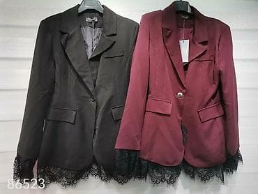 Ženski sako sa čipkom - Kroj: strukirani sako sa reverima, blago na lalafo.rs — 2 Ženski sako sa čipkom - Kroj: strukirani sako sa reverima, blago — 2