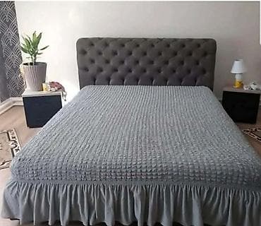 Prekrivač za bračni krevet sa naboranom suknjom – turska proizvodnja na lalafo.rs — 1 Prekrivač za bračni krevet sa naboranom suknjom – turska proizvodnja — 1