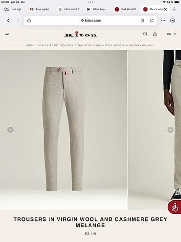 Original KITON Napoli kašmir pantalone od 2500€ velicina 33 NOVE na lalafo.rs — 6 Original KITON Napoli kašmir pantalone od 2500€ velicina 33 NOVE — 6