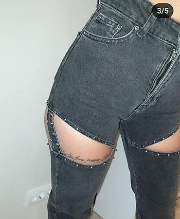 pantalone butiku ali: Ženske farmerke ROZA Mls – visok struk, tamnosivi “washed” denim na lalafo.rs — 3 pantalone butiku ali: Ženske farmerke ROZA Mls – visok struk, tamnosivi “washed” denim — 3