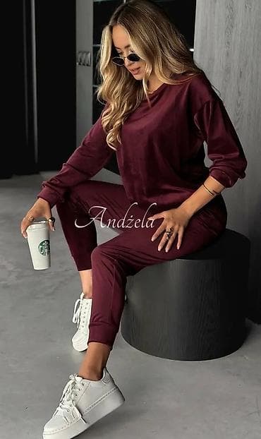 Ženski komplet trenerke – duks + donji deo - Materijal: mekani na lalafo.rs Ženski komplet trenerke – duks + donji deo - Materijal: mekani