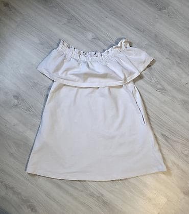 Letnja haljina sa "volanom" preko grudi, bela. - Kroj: A kroj do na lalafo.rs Letnja haljina sa "volanom" preko grudi, bela. - Kroj: A kroj do