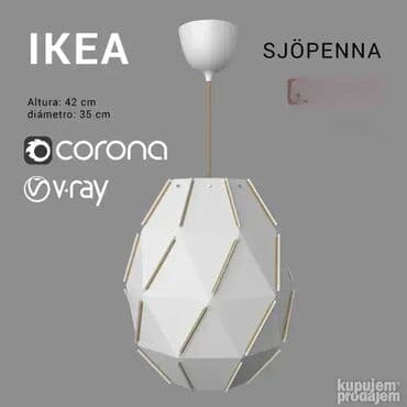 Antique Decor: AKCIJA #2479 IKEA viseća lampa SJOPENNA; Dizajn: Mia Cullin; Visina at lalafo.rs — 3 Antique Decor: AKCIJA #2479 IKEA viseća lampa SJOPENNA; Dizajn: Mia Cullin; Visina — 3
