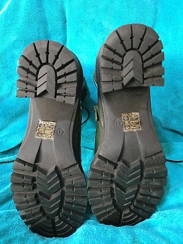 Ženske zelene kožne čizme na pertlanje - Model: gležnjače sa debljim na lalafo.rs — 5 Ženske zelene kožne čizme na pertlanje - Model: gležnjače sa debljim — 5