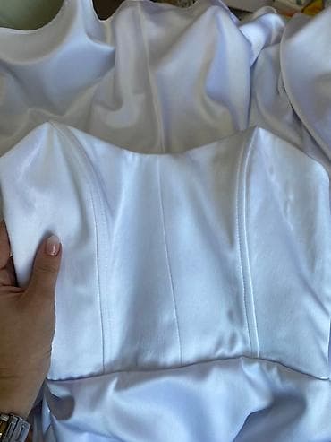 pantalone butiku ali: Alme couture bela satenska dugačka haljina idealna za svečane prilike na lalafo.rs — 3 pantalone butiku ali: Alme couture bela satenska dugačka haljina idealna za svečane prilike — 3