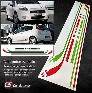 Transport: Fiat punto nalepnice trake italijanska zastav -stikeri- 1968 📌 opis at lalafo.rs — 3 Transport: Fiat punto nalepnice trake italijanska zastav -stikeri- 1968 📌 opis — 3