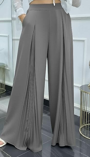 pantalone butiku ali: 🔥Top zenske široke pantalone sa plisiranim panelima ✅Cena 2500 din na lalafo.rs — 3 pantalone butiku ali: 🔥Top zenske široke pantalone sa plisiranim panelima ✅Cena 2500 din — 3