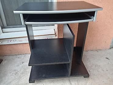 Kancelarijski stolovi: Kompaktan računar/TV sto sa točkićima - Materijal: iverica/medijapan na lalafo.rs — 2 Kancelarijski stolovi: Kompaktan računar/TV sto sa točkićima - Materijal: iverica/medijapan — 2