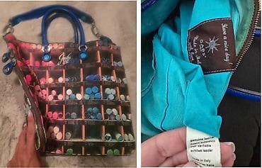 GABS kožna torba. prelepa, šarena, ima zip celom dužinom i širinom na lalafo.rs — 5 GABS kožna torba. prelepa, šarena, ima zip celom dužinom i širinom — 5