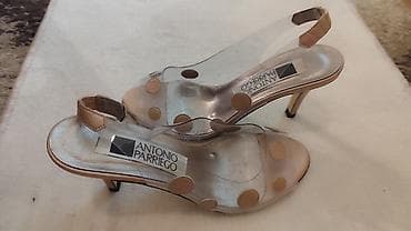 ⚪Sandale providne sa bronzanom štiklom 38 broj. ⚪Visina stikle 6 na lalafo.rs — 2 ⚪Sandale providne sa bronzanom štiklom 38 broj. ⚪Visina stikle 6 — 2