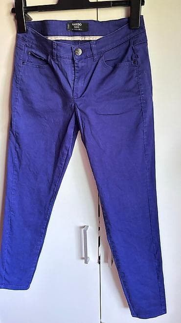 Mango pantalone, indigo boja, fantasticne, imaju elastin, vel 36 na lalafo.rs — 3 Mango pantalone, indigo boja, fantasticne, imaju elastin, vel 36 — 3