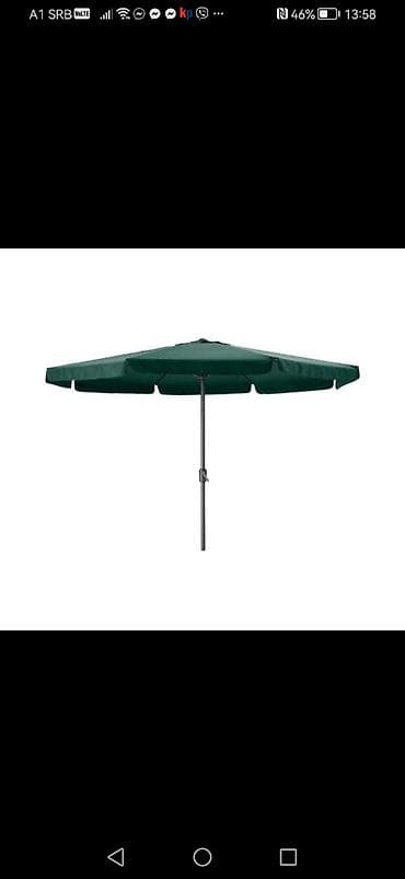 Baštenski suncobran sa bež platnom, idealan za zaštitu od sunca u na lalafo.rs — 7 Baštenski suncobran sa bež platnom, idealan za zaštitu od sunca u — 7