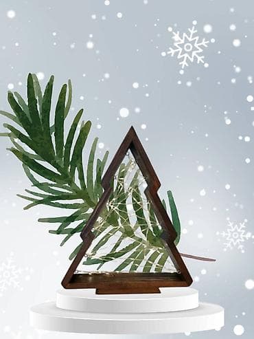 Drvena dekorativna jelka sa integrisanim LED svetlima, idealna za na lalafo.rs — 7 Drvena dekorativna jelka sa integrisanim LED svetlima, idealna za — 7