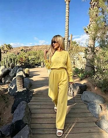 Ženski komplet – duks i pantalone sa visokim strukom - Dvodijelni set na lalafo.rs Ženski komplet – duks i pantalone sa visokim strukom - Dvodijelni set