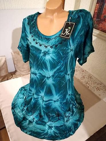 Nova zenska indijska tunika za punije dame Nini. Odlicna zenska tunika at lalafo.rs — 2 Nova zenska indijska tunika za punije dame Nini. Odlicna zenska tunika — 2