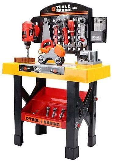 Dečije radionice i alati: Dečija radionica – set alata “Tool & Brains” (DIY Workbench) - na lalafo.rs — 1 Dečije radionice i alati: Dečija radionica – set alata “Tool & Brains” (DIY Workbench) - — 1
