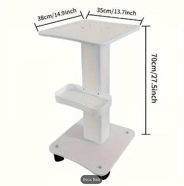 Kozmetički stalak/kolica za uređaje – belo Opis: - Stabilan stalak na lalafo.rs — 3 Kozmetički stalak/kolica za uređaje – belo Opis: - Stabilan stalak — 3