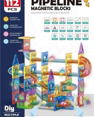 Magnetni Tobogan i Lavirint za Kuglice – 112 delova 4000 Kreativna na lalafo.rs Magnetni Tobogan i Lavirint za Kuglice – 112 delova 4000 Kreativna