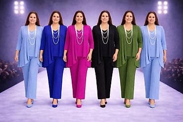 Ženski komplet – elegantne tunike sa pantalonama u više boja - na lalafo.rs — 2 Ženski komplet – elegantne tunike sa pantalonama u više boja - — 2