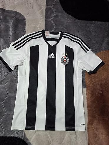 Adidas Partizan dres – crno-bele pruge, zvanični grb FK Partizan sa na lalafo.rs Adidas Partizan dres – crno-bele pruge, zvanični grb FK Partizan sa