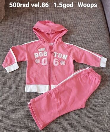 Dečiji trenerka komplet Woops, vel. 86 (za oko 1.5 godinu). - Boja na lalafo.rs Dečiji trenerka komplet Woops, vel. 86 (za oko 1.5 godinu). - Boja