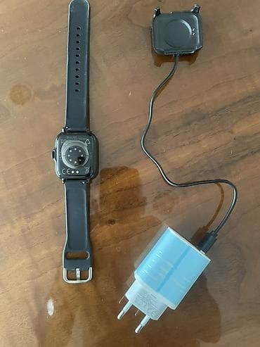 Pametni sat na struju sa crnim silikonskim kaišem, pravougaono kućište na lalafo.rs — 2 Pametni sat na struju sa crnim silikonskim kaišem, pravougaono kućište — 2