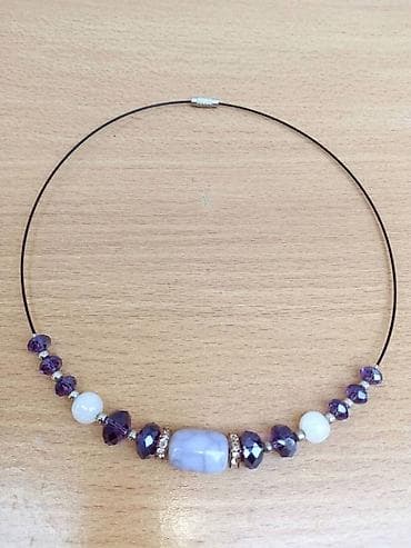 Ogrlica poludrago kamenje kristali Ogrlica poludrago kamenje, Kvarc i na lalafo.rs — 1 Ogrlica poludrago kamenje kristali Ogrlica poludrago kamenje, Kvarc i — 1