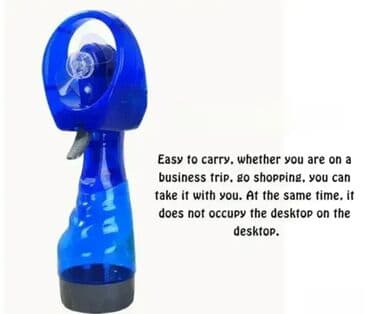 Mini prenosivi ventilatori: Mini ventilator sa raspršivačem - Mini ventilator na vodu Novo, u na lalafo.rs — 2 Mini prenosivi ventilatori: Mini ventilator sa raspršivačem - Mini ventilator na vodu Novo, u — 2