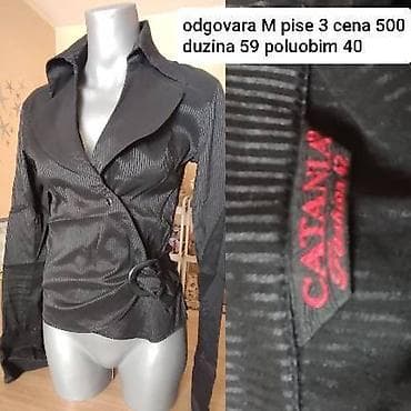 kom sa etiketom: Ženska košulja/bluza CATANIA Fashion - Boja: crna sa diskretnim at lalafo.rs — 1 kom sa etiketom: Ženska košulja/bluza CATANIA Fashion - Boja: crna sa diskretnim — 1