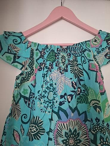Benetton letnja bluza, off sholuder ili bez ramena, tirkizne boje, sa na lalafo.rs — 2 Benetton letnja bluza, off sholuder ili bez ramena, tirkizne boje, sa — 2