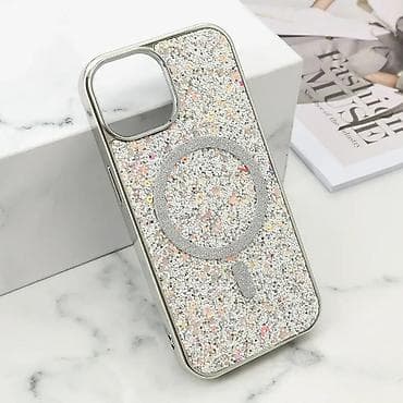Futrola GLAM GLOW MagSafe za iPhone 15 (6.1) srebrna. Kataloški broj na lalafo.rs Futrola GLAM GLOW MagSafe za iPhone 15 (6.1) srebrna. Kataloški broj