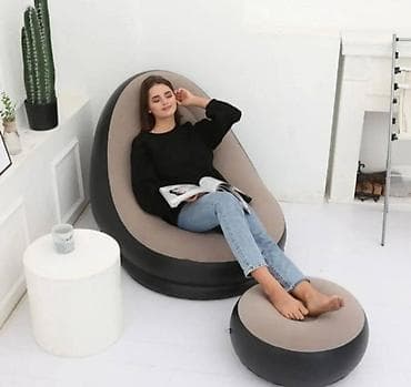 Fotelja sa tabureom na naduvavanje Cena: 4000din Dizajn je ergonomski na lalafo.rs — 2 Fotelja sa tabureom na naduvavanje Cena: 4000din Dizajn je ergonomski — 2