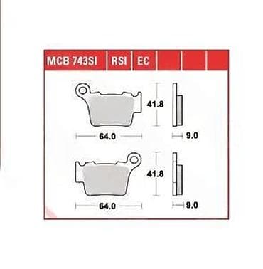 dve suknje po: TRW MCB743SI – sinterovane kočione pločice za motocikle - Proizvođač at lalafo.rs — 3 dve suknje po: TRW MCB743SI – sinterovane kočione pločice za motocikle - Proizvođač — 3