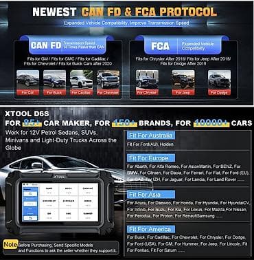 Transport: Novo- Xtool D6S OBD2 - 30 Resets CAN FD Auto Dijagnostika XTOOL D6S at lalafo.rs — 8 Transport: Novo- Xtool D6S OBD2 - 30 Resets CAN FD Auto Dijagnostika XTOOL D6S — 8