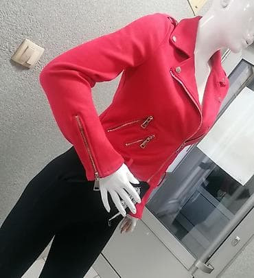 Ženska kratka jakna – biker stil - Boja: intenzivno crvena - Kroj na lalafo.rs — 7 Ženska kratka jakna – biker stil - Boja: intenzivno crvena - Kroj — 7