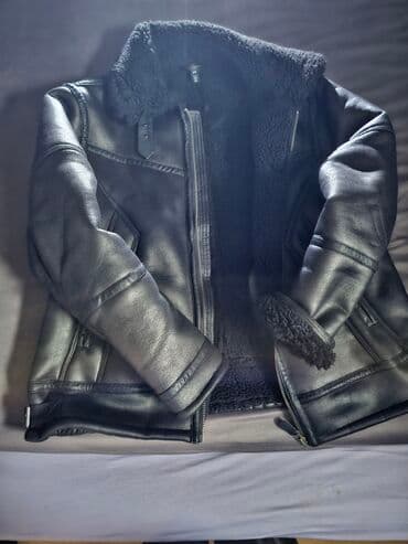 Muška pilotska jakna sa krznenom postavom - Materijal: spolja na lalafo.rs Muška pilotska jakna sa krznenom postavom - Materijal: spolja