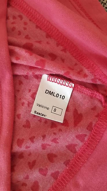 Dečija majica kratkih rukava, roze boje, sa srcima preko celog na lalafo.rs — 2 Dečija majica kratkih rukava, roze boje, sa srcima preko celog — 2