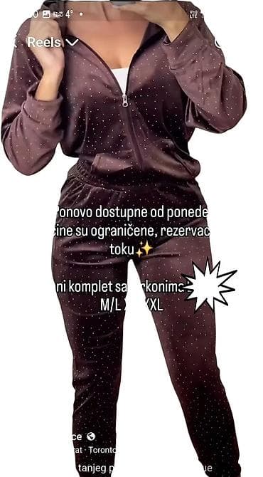 Plišani komplet sa cirkonima – udoban i atraktivan sportsko‑casual na lalafo.rs — 4 Plišani komplet sa cirkonima – udoban i atraktivan sportsko‑casual — 4