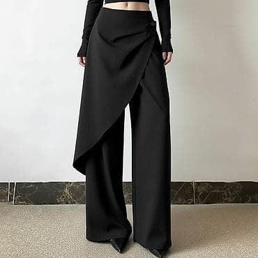 pantalone butiku ali: 🌟Ženske široke pantalone sa asimetričnim preklopom ✅2400 din ✅Dostupne na lalafo.rs — 3 pantalone butiku ali: 🌟Ženske široke pantalone sa asimetričnim preklopom ✅2400 din ✅Dostupne — 3