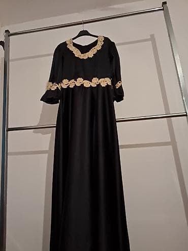 Elegantne večernje haljine sa ručnim zlatnim vezom Model 1: Crna duga na lalafo.rs — 6 Elegantne večernje haljine sa ručnim zlatnim vezom Model 1: Crna duga — 6