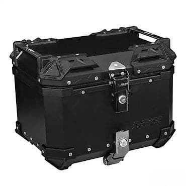 Travel suitcases and bags: Aluminijumski gornji kofer za motor – crni - Robusna at lalafo.rs — 1 Travel suitcases and bags: Aluminijumski gornji kofer za motor – crni - Robusna — 1