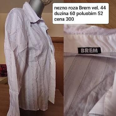 Brem ženska košulja, nežno roze nijanse sa diskretnim prugama. - na lalafo.rs — 2 Brem ženska košulja, nežno roze nijanse sa diskretnim prugama. - — 2