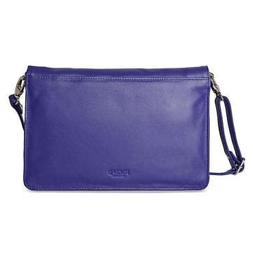 Kožna crossbody/klutch torba – ljubičasto-plava - Materijal: prirodna na lalafo.rs — 4 Kožna crossbody/klutch torba – ljubičasto-plava - Materijal: prirodna — 4