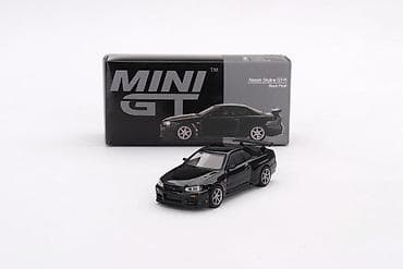 🏎️ Nissan Skyline GT-R (R34) V-Spec Black Pearl – MiniGT 1:64 MiniGT na lalafo.rs — 1 🏎️ Nissan Skyline GT-R (R34) V-Spec Black Pearl – MiniGT 1:64 MiniGT — 1