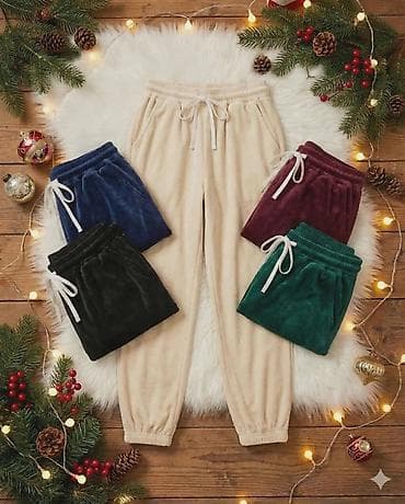 pantalone butiku ali: Ženske velur džoger termo pantalone Od L do 5XL - Materijal: mekani na lalafo.rs — 4 pantalone butiku ali: Ženske velur džoger termo pantalone Od L do 5XL - Materijal: mekani — 4