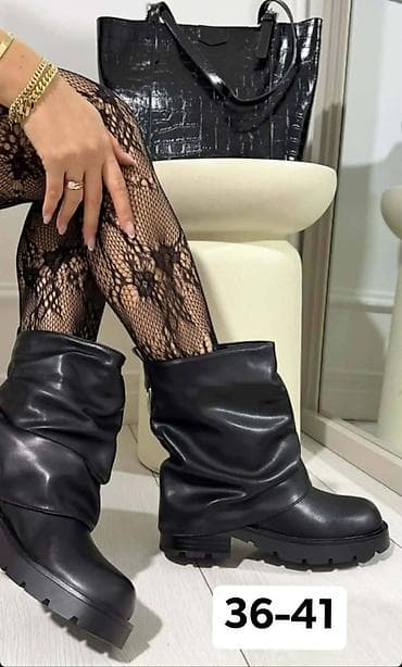 High boots, 36, color - Black at lalafo.rs — 1 High boots, 36, color - Black — 1