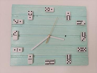 Zidni sat,rucni rad,lamperija i domine na lalafo.rs Zidni sat,rucni rad,lamperija i domine