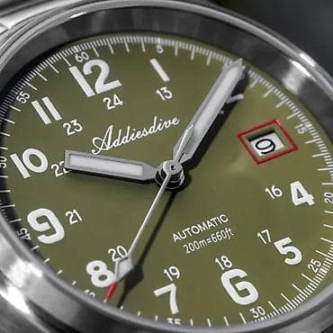 ADDIESDIVE AD2070 - 39mm - Zelena / Koža - Seiko Automatik ADDIESDIVE na lalafo.rs — 2 ADDIESDIVE AD2070 - 39mm - Zelena / Koža - Seiko Automatik ADDIESDIVE — 2