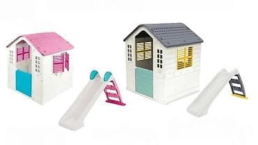 Plastični dečiji set za dvorište: kućica + tobogan - Vrtna/igraonička na lalafo.rs Plastični dečiji set za dvorište: kućica + tobogan - Vrtna/igraonička